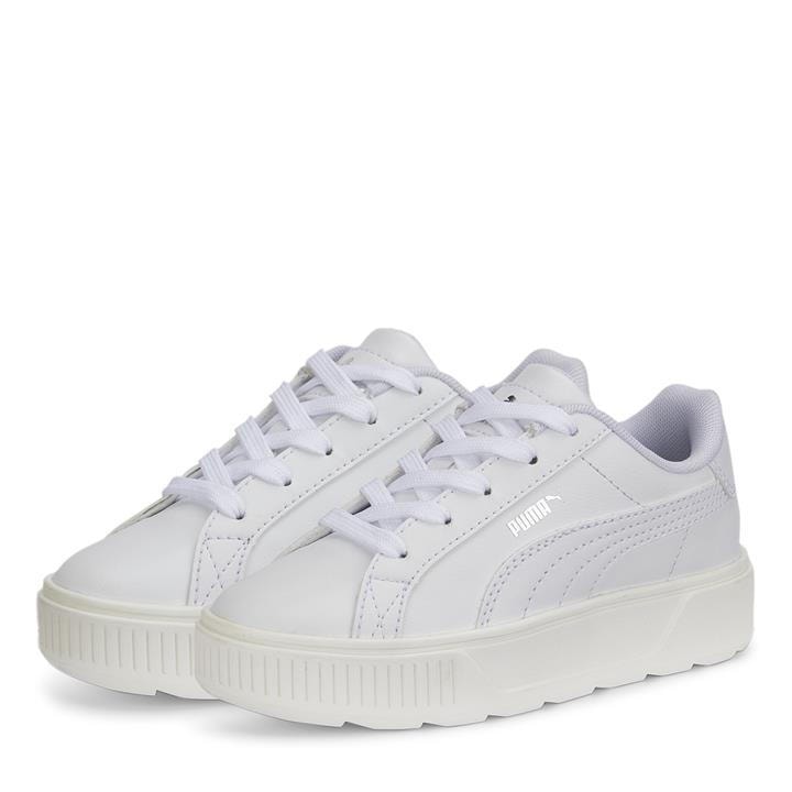 Puma Girls White Karmen Low Trainers in Size C10, Sports Direct