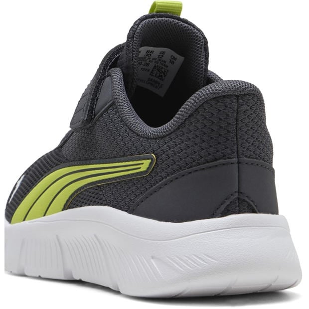 Grey/Volt - Puma - Flexfocus Modern Running Shoes Childrens