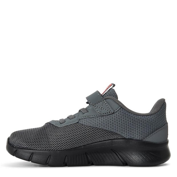 Grey/Red - Puma - FlexFocus Modern Running Shoes Childrens
