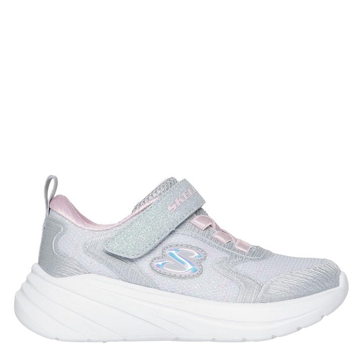Skechers Girls Grey Kids' Trainers in Size C4, Sports Direct