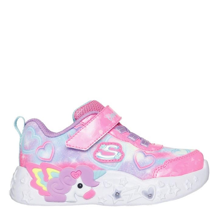 Skechers Girls Pink Kids' Trainers in Size C6, Sports Direct