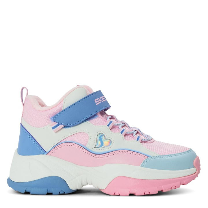 Skechers  Kids Pink ' High-Top Trainers in Size C12, Sports Direct