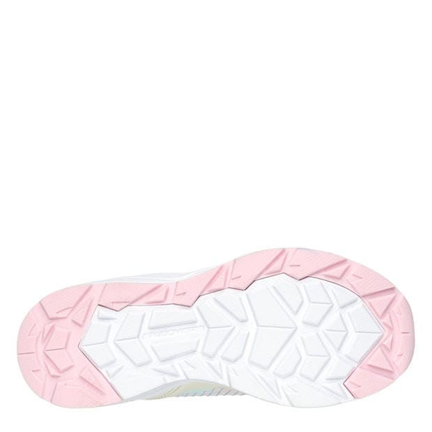 Off White/Pink - Skechers - Kids' Casual Low-Top Trainers