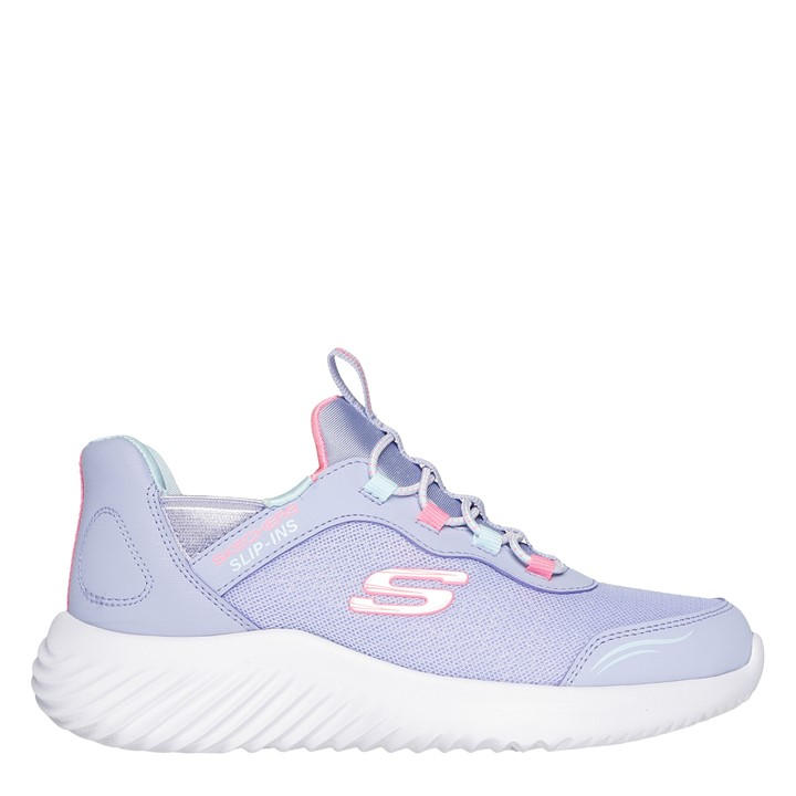 Skechers  Kids Purple Bounder - Simple Cute Slip On Trainers in Size C11, Sports Direct