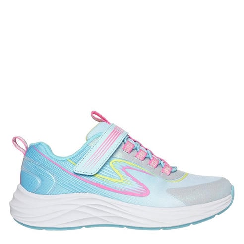 Skechers - Bungee And Strap Glitter Mesh Sneak Slip On Runners Unisex Kids