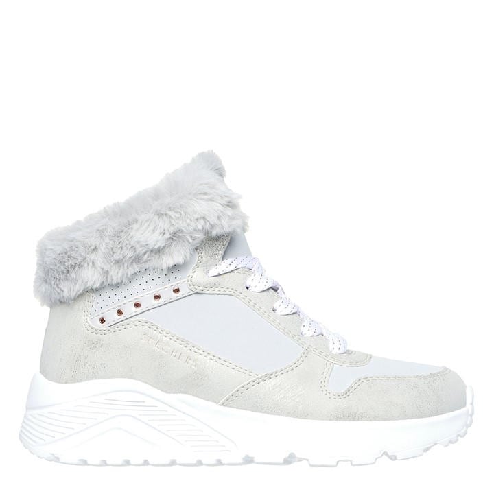 Skechers  Kids Grey ' Unolite High-Top Trainers in Size C12, Sports Direct