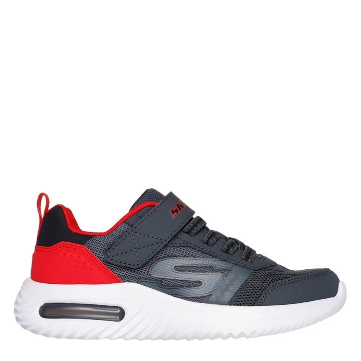 Skechers  Kids Grey Bounder-Tech Slip On Trainers in Size C11, Sports Direct