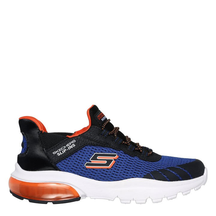 Skechers  Kids Blue Slip-Ins Sneaker W Lateral Tech Pie Slip On Trainers in Size C11, Sports Direct