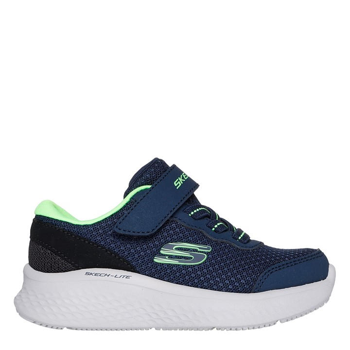 Skechers  Kids Blue Lightweight Gore & Strap Toddler Sn Slip On Trainers in Size C6, Sports Direct