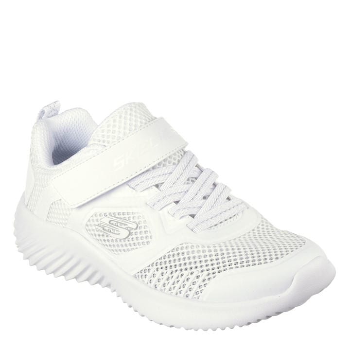 Skechers  Kids White ' Bounder Slip On Trainers in Size C10, Sports Direct