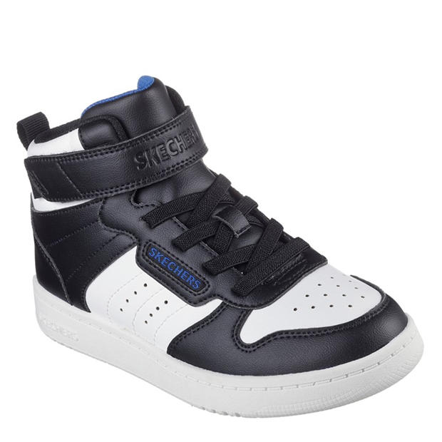Black/White - Skechers - High Top Gore & Strap Sneaker W Qtr High-Top Trainers Unisex Kids