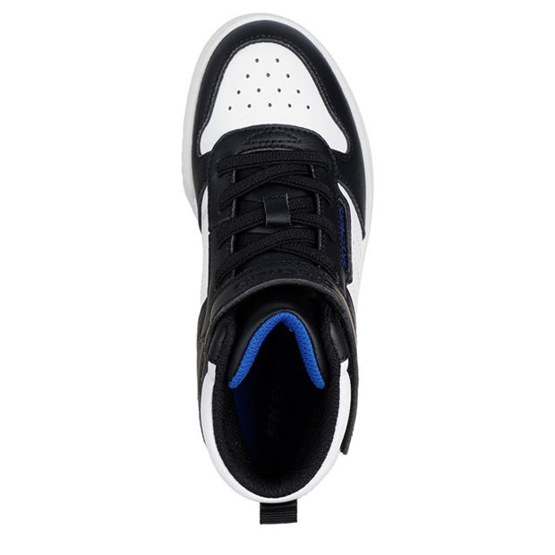 Black/White - Skechers - High Top Gore & Strap Sneaker W Qtr High-Top Trainers Unisex Kids