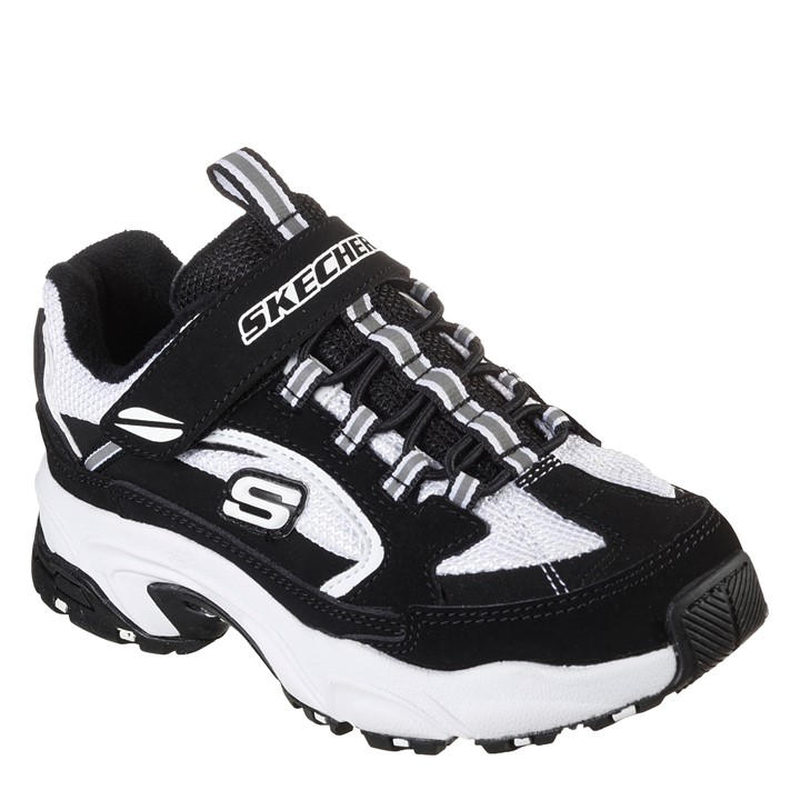Skechers  Kids Black Kids' Classic Low-Top Trainers in Size 1.5, Sports Direct
