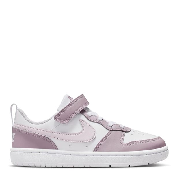 Wht/Plum/Fog - Nike - Court Borough Low Recraft Shoes Infants