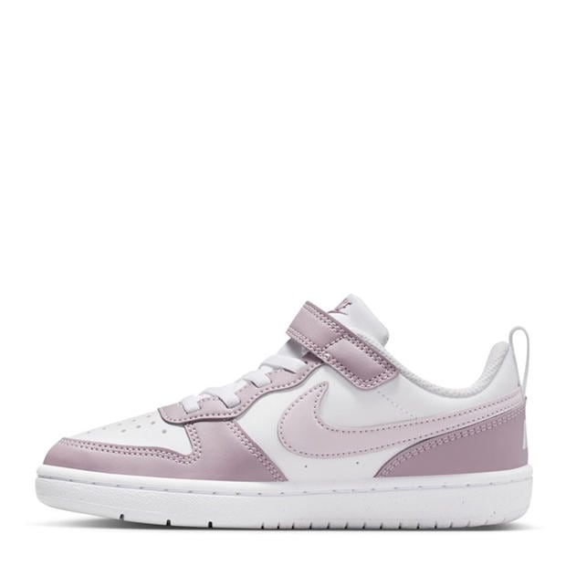 Wht/Plum/Fog - Nike - Court Borough Low Recraft Shoes Infants