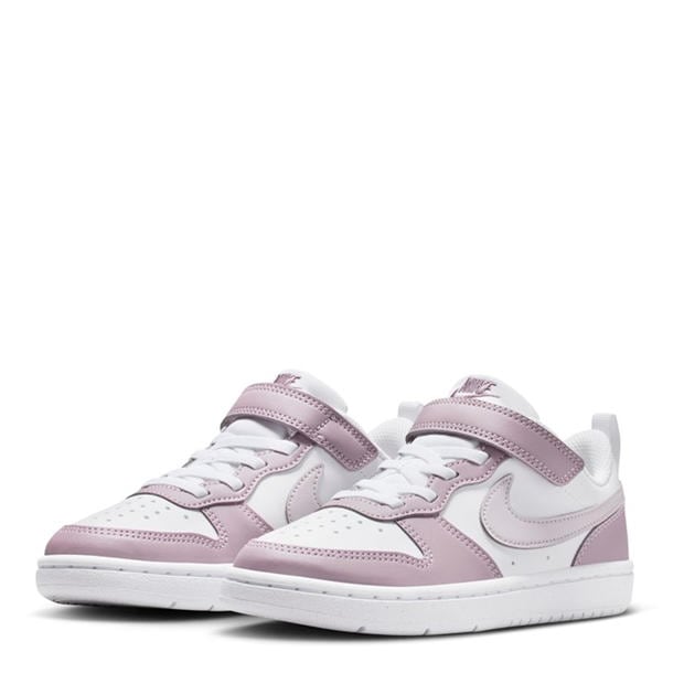 Wht/Plum/Fog - Nike - Court Borough Low Recraft Shoes Infants