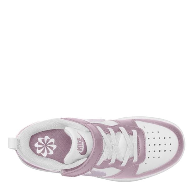 Wht/Plum/Fog - Nike - Court Borough Low Recraft Shoes Infants