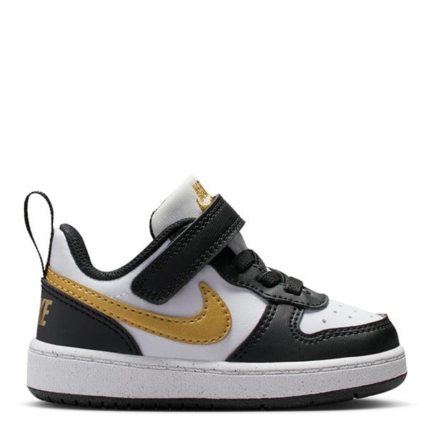 Čierna/Zlatá - Nike - Court Borough Low Recraft Shoes Infants