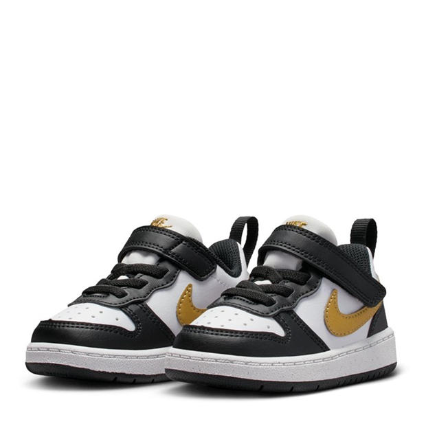 Čierna/Zlatá - Nike - Court Borough Low Recraft Shoes Infants