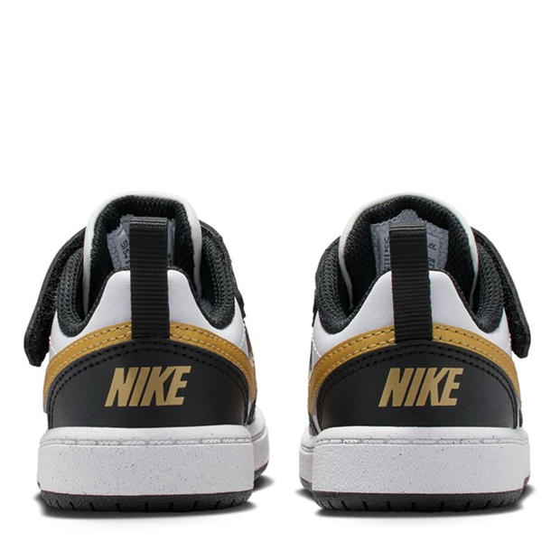 Čierna/Zlatá - Nike - Court Borough Low Recraft Shoes Infants