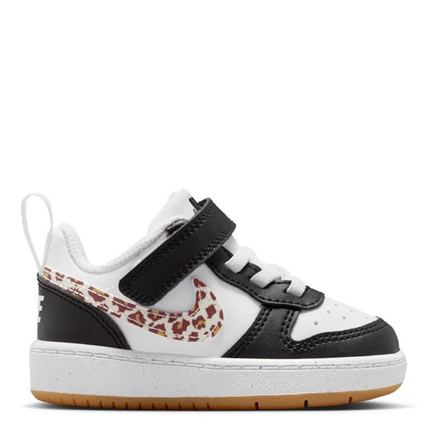 Black/Leopard - Nike - Court Borough Low Recraft Shoes Infants