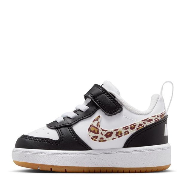Black/Leopard - Nike - Court Borough Low Recraft Shoes Infants