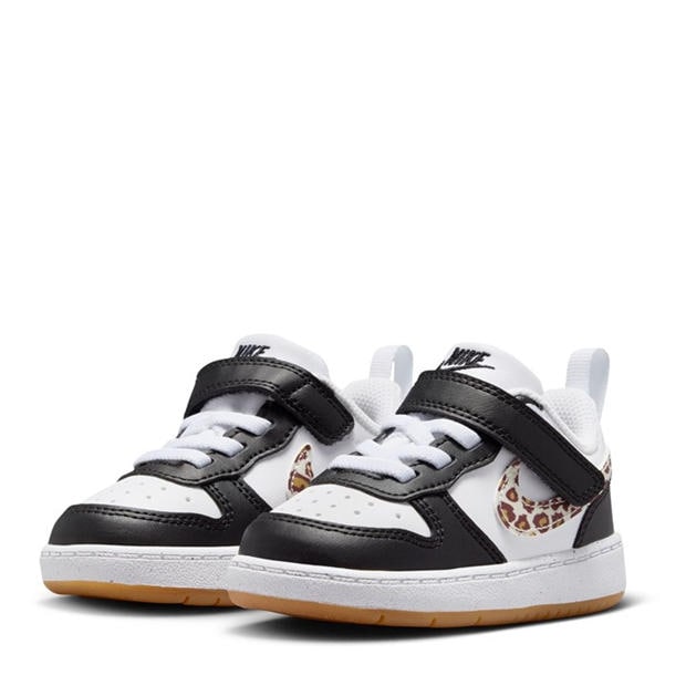 Black/Leopard - Nike - Court Borough Low Recraft Shoes Infants