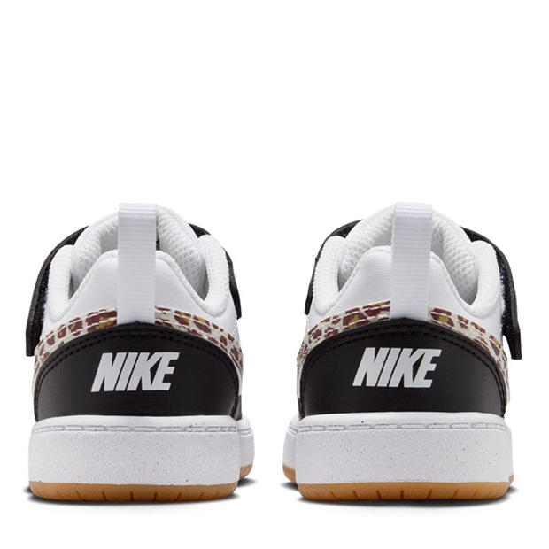 Black/Leopard - Nike - Court Borough Low Recraft Shoes Infants