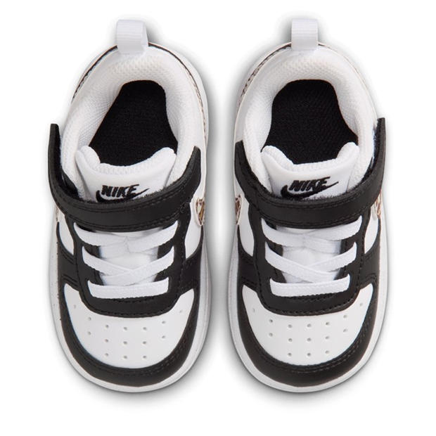 Black/Leopard - Nike - Court Borough Low Recraft Shoes Infants