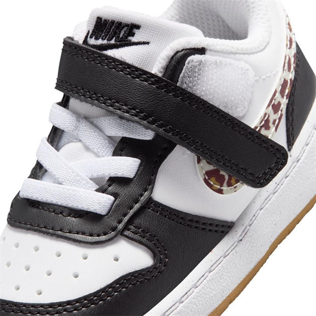 Black/Leopard - Nike - Court Borough Low Recraft Shoes Infants
