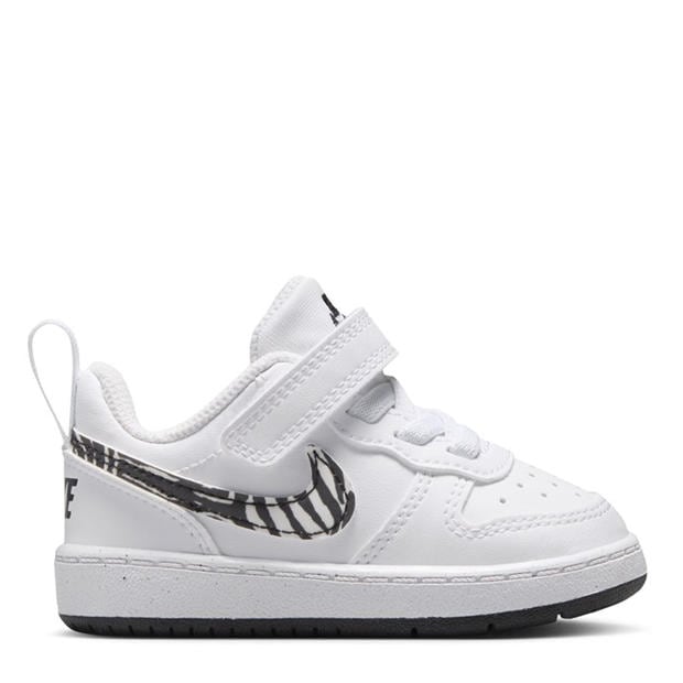 White/Zebra - Nike - Court Borough Low Recraft Shoes Infants