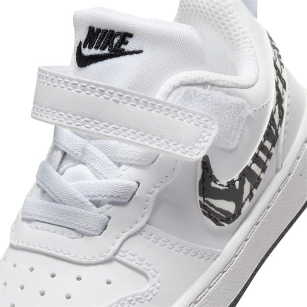White/Zebra - Nike - Court Borough Low Recraft Shoes Infants