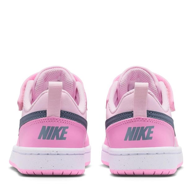 Pink/Grey - Nike - Court Borough Low Recraft Shoes Childrens.