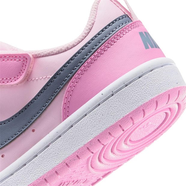 Pink/Grey - Nike - Court Borough Low Recraft Shoes Childrens.