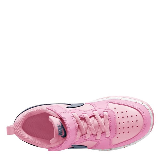 Pink/Grey - Nike - Court Borough Low Recraft Shoes Childrens.