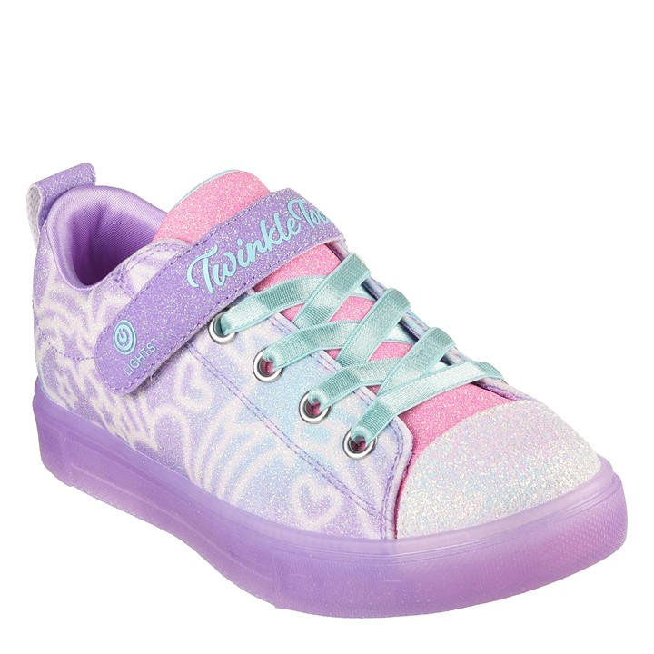 Skechers  Kids Purple Kids' Low-Top Trainers in Size 1.5, Sports Direct
