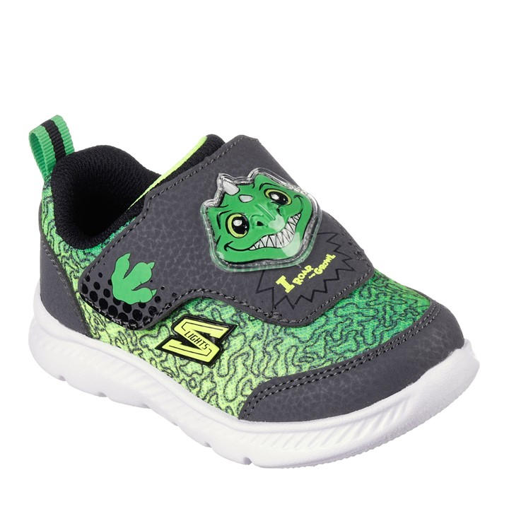 Skechers  Kids Grey Comfy Flex 2.0-Sound Buddies Low-Top Trainers in Size C6, Sports Direct