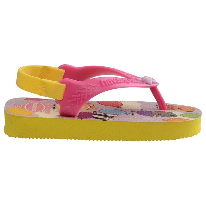 Havaianas  Kids Yellow ' Peppa Pig Ballet Rose Flip Flops in Size C3, Sports Direct