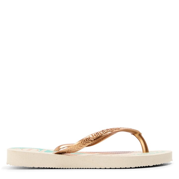 Havaianas  Kids Beige A Licences Flip Flops in Size C10.5, Sports Direct