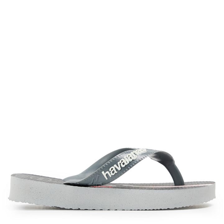 Havaianas Girls Grey Kids' Flip Flops in Size C8, Sports Direct
