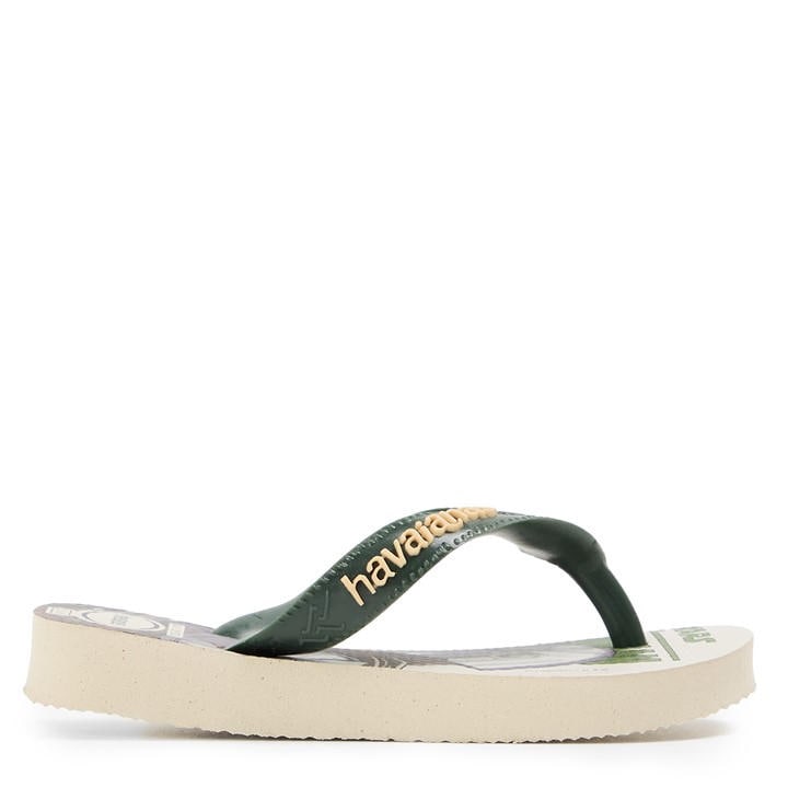Havaianas Girls Beige Kids' Flip Flops in Size C8, Sports Direct