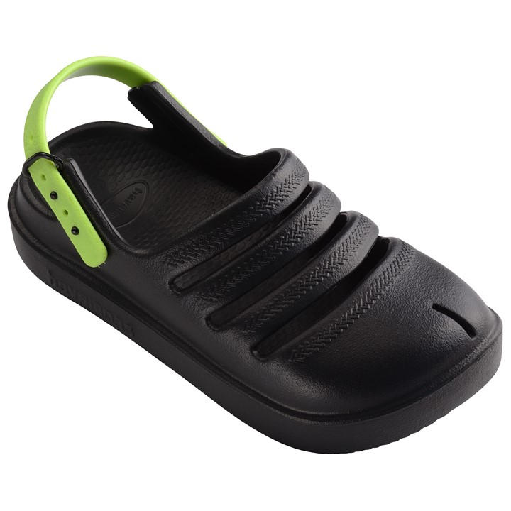 Havaianas Girls Black Kids' Pink Flip Flops in Size 1.5, Sports Direct