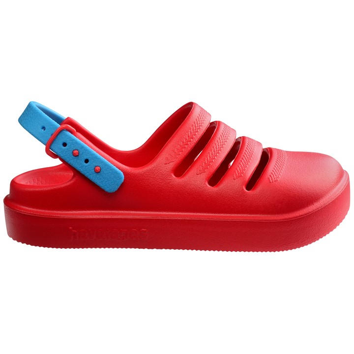 Havaianas Girls Red Hav. Kids Clog Pink Flux/Prisma Pur Flip Flops