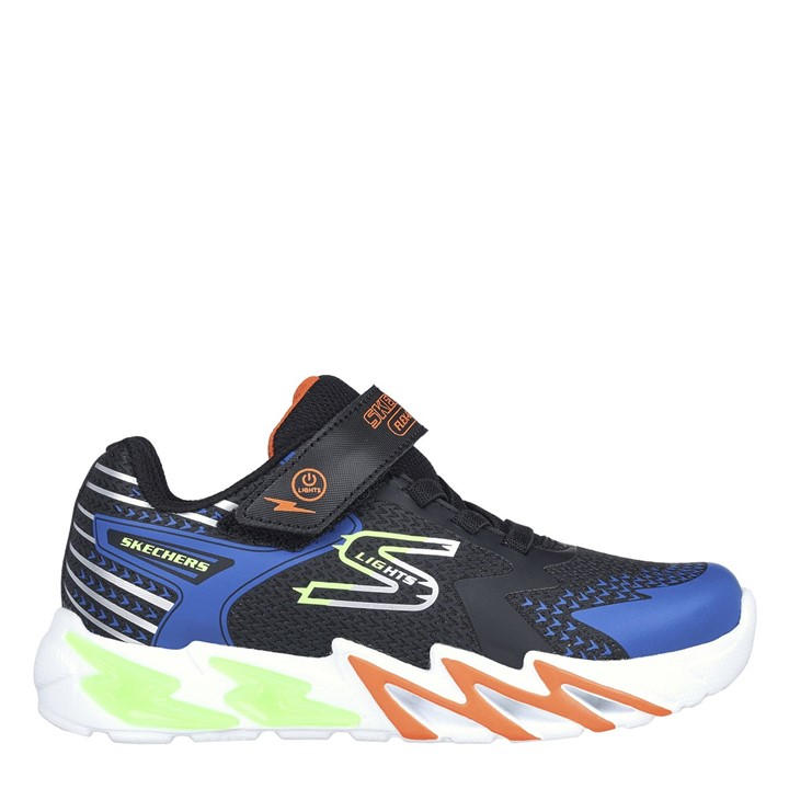 Skechers Boys Black S Lights: Flex - Glow Bolt in Size 2, Sports Direct