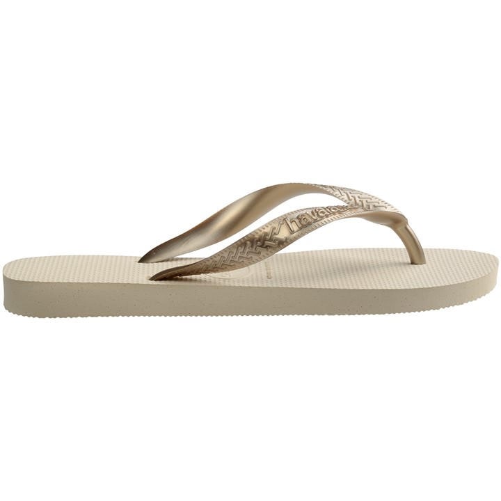 Havaianas Girls Beige Kids' Flip Flops in Size 1.5, Sports Direct
