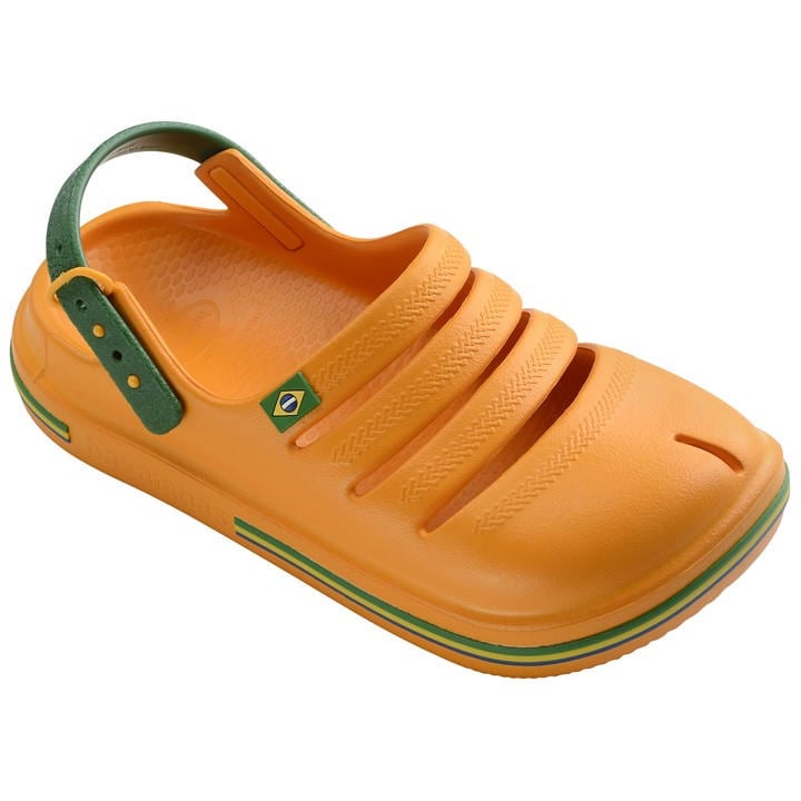 Havaianas Girls Yellow Kids' Flip Flops in Size C10.5, Sports Direct