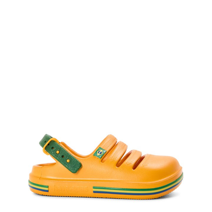Havaianas Girls Yellow Kids' Flip Flops in Size C8, Sports Direct