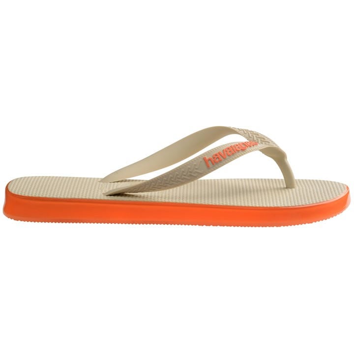 Havaianas Girls Beige Kids' Flip Flops in Size 1.5, Sports Direct