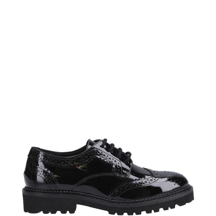Hush Puppies (Black, 6 (Adults')) Gabi Lace Up Leather Girls's Black Brogues - Image 5