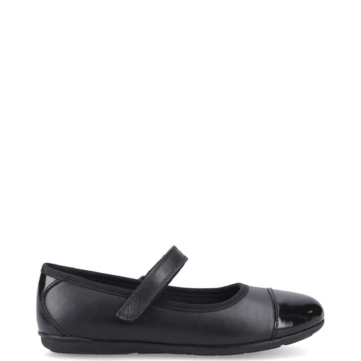Hush Puppies Girls Black Lottie Ballerina Jnr in Size C10, Sports Direct